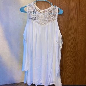 White church or other occasion dress.